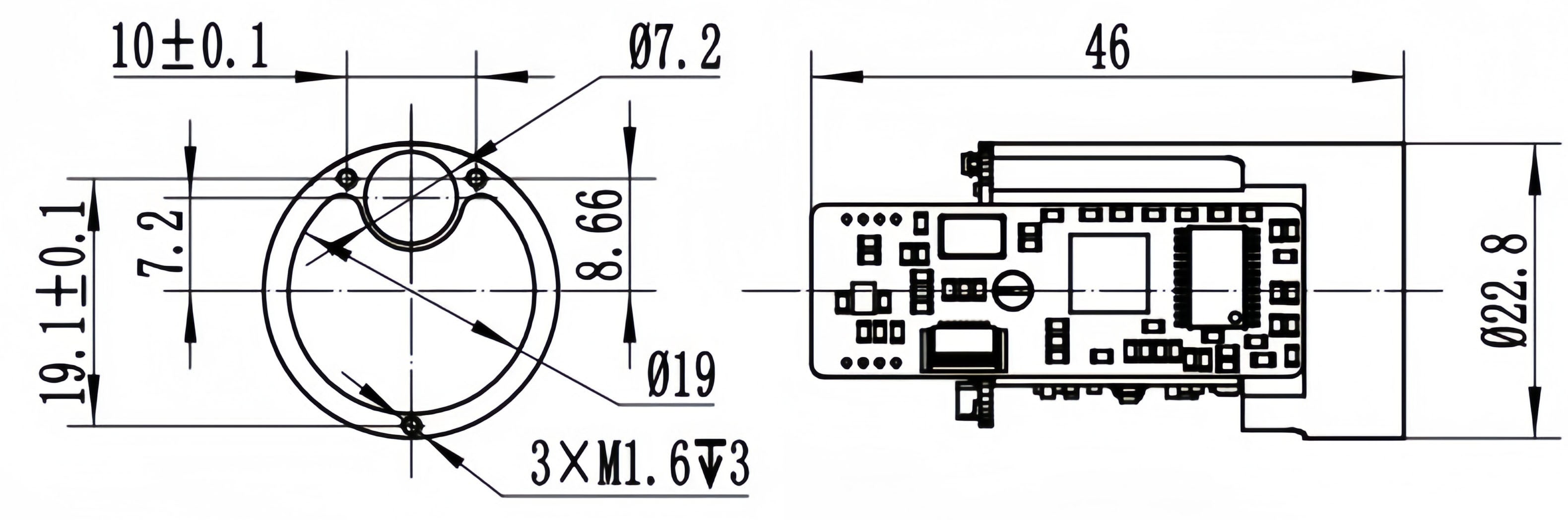 Laser Rangefinder 905 nm LRFA1000BA