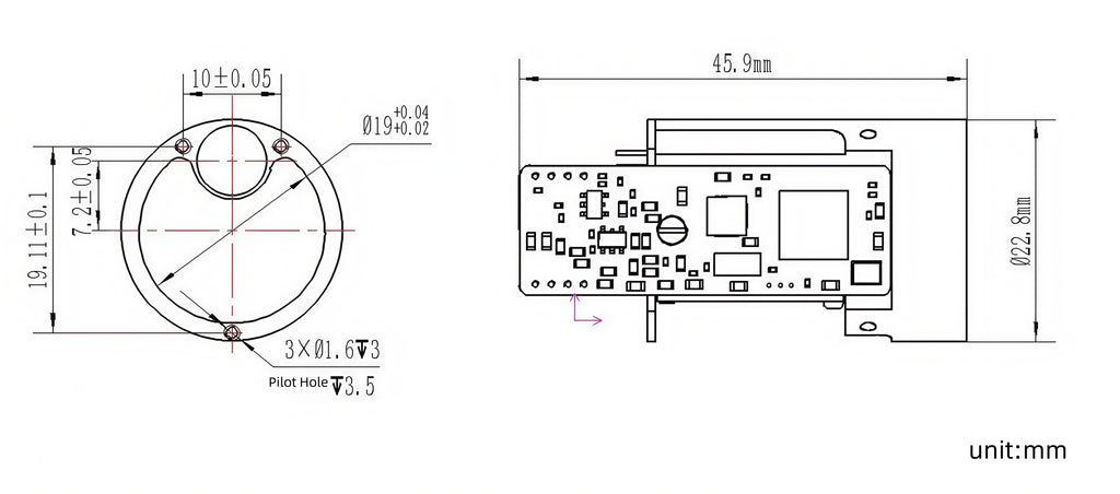 Laser Rangefinder 905 nm LRFA1200BA