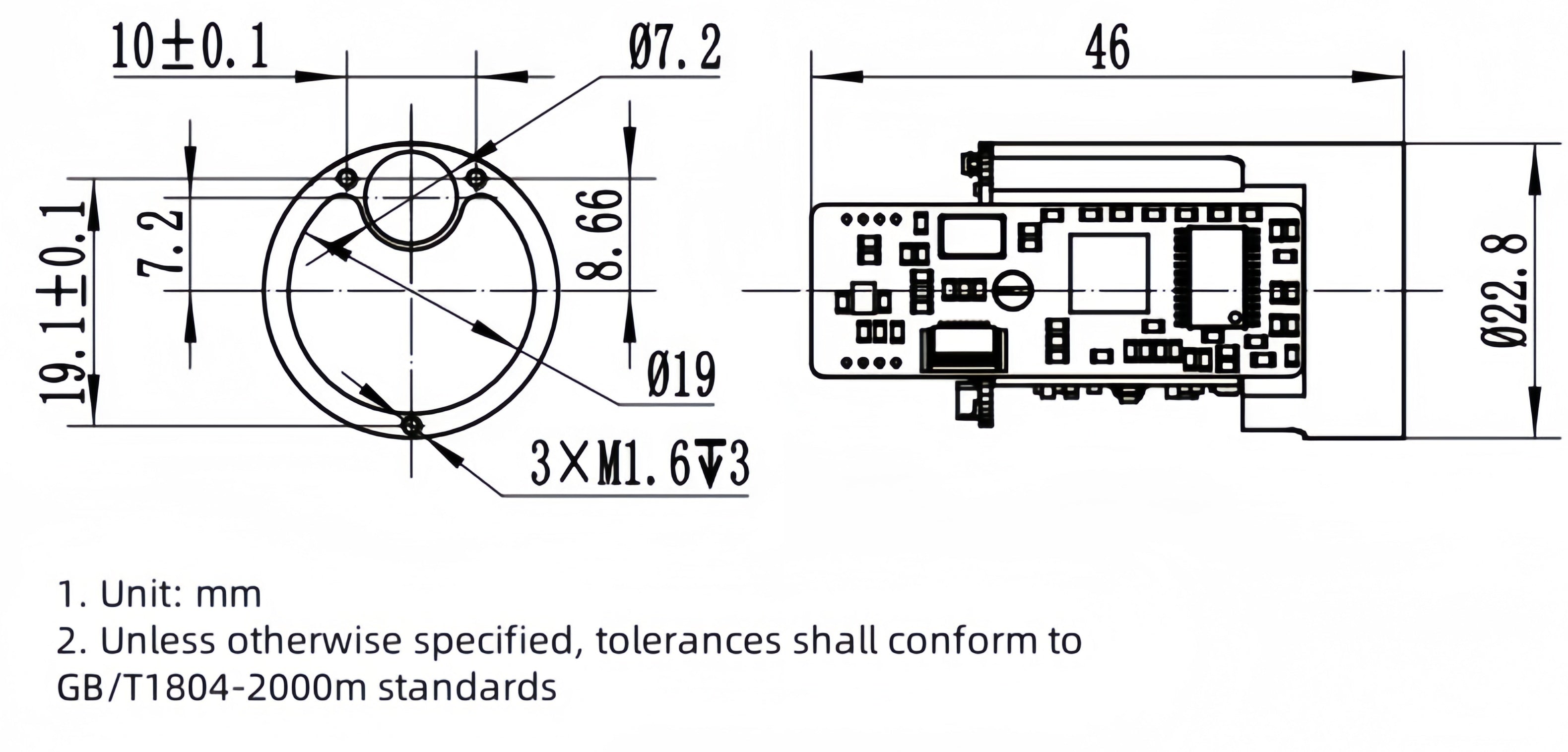 Laser Rangefinder 905 nm LRFA1500BB