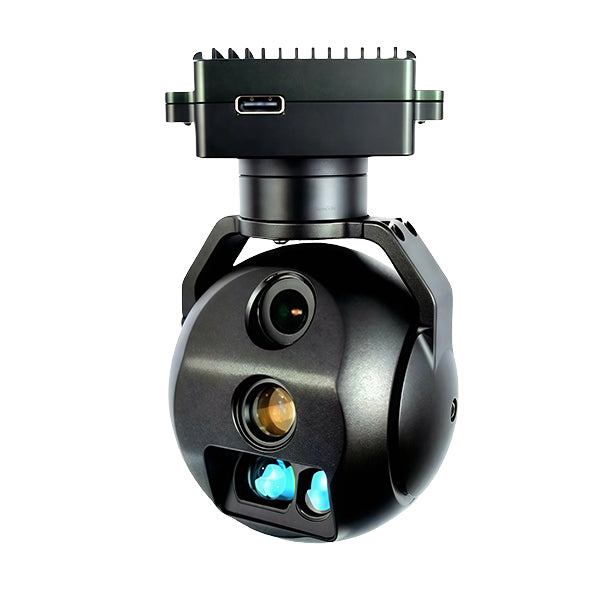 OPTIVIA Miniaturized EO/IR Fixed-Focus Camera: 1200m LRF + Dual Video Streams