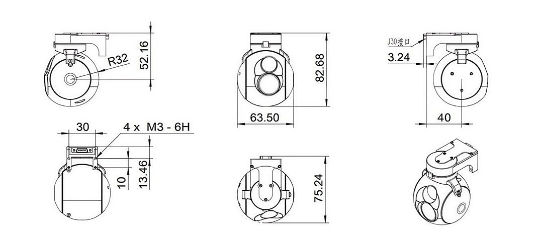OPTIVIA Tactical-Grade Micro Pod - Infrared-Capable Electro-Optical POD