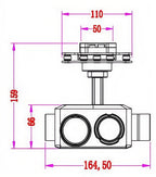 OPTIVIA 30x Optical Zoom + 800m Laser Fill Light Dual-Sensor Gimbal Camera