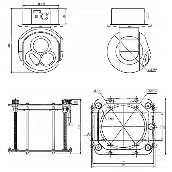 OPTIVIA Electro-Optical Pod Φ260