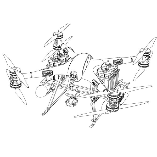 Phoenix Series Heavy-Duty Fire-fighting and Rescue Drone - Max Payload 100kg